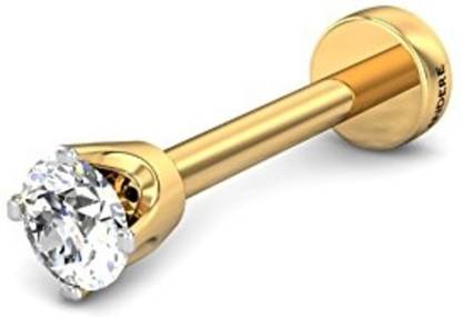 RFJ Cubic Zirconia Gold-plated Plated Brass Nose Stud