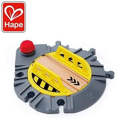 Hape Adjustable Rail Turntable Wooden Train Track Accessory Rotating