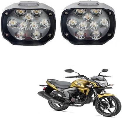 BRPEARl 9 LED Transformer Bumble Bee Style Bike Fog Light Lamp For C Shne Headlight Motorbike LED for Honda (12 V, 15 W)