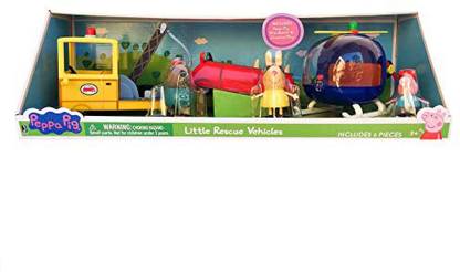 Peppa Pig Rescue Vehicles Play Set with Miss Rabbit Little Helicopter