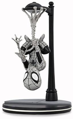 Quantum Mechanix Marvels SpiderMan QFig Figure by Qmx Loot Crate June 2017 Exclusive Webslinger Noir Variant