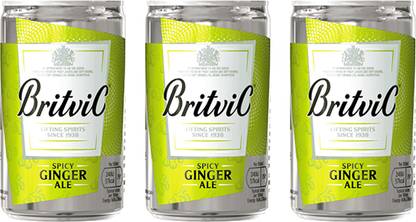 Britvic Spicy Ginger Ale 150 ml (Pack of 3) Can