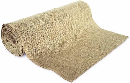 Aadya Crafts in Laminated Natural Color Jute Fabric, 51 INCH Width 5