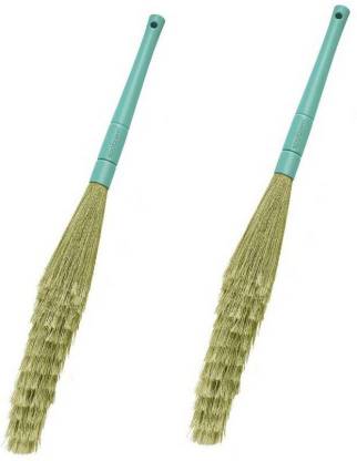 AJISHA A R CLOUD 9 BROOM SET OF 2 PCS Plastic Dry Broom