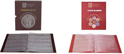 Mintage Coin Album - 5 Rupee & General Coins Album Coin Bank