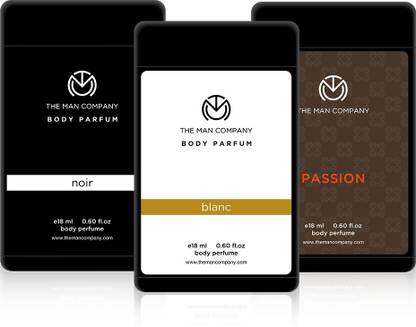 THE MAN COMPANY Pocket Perfume set of 3 (Noir, Blanc and Passion) Pocket Perfume  -  For Men