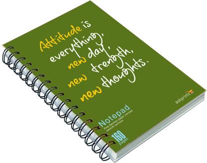 Askprints Never Say Die A5 Diary Unruled 160 Pages
