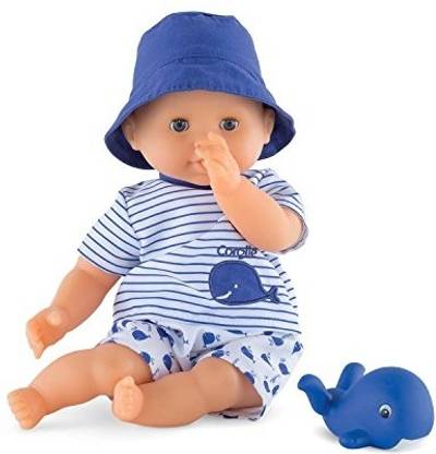 Corolle Mon Premier Poupon Bebe Bath Boy Toy Baby Doll Blue