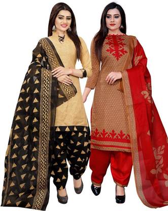 Cotton Printed Salwar Suit Material