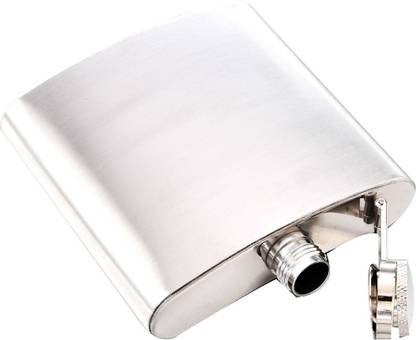 Ashnit Stainless Steel (Plain..) Liquor Holder / Wine Storage Bottle Stainless Steel Hip Flask