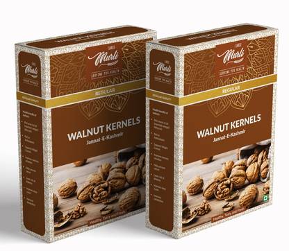 SHREE MURLI Walnut Kernels without shell Regular 500 gm (Pack of 250 grams x 2) Walnuts