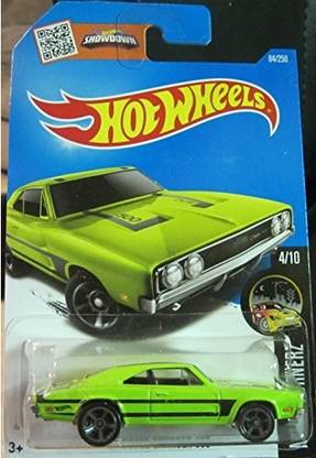 HOT WHEELS 2016 Night Burnerz '69 Dodge Charger 500 84/250Neon Green