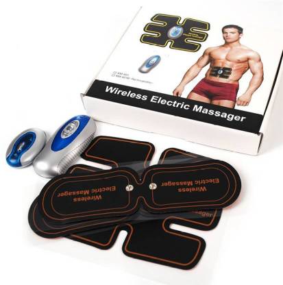 Bluebells India ™EMS Training Pads, Arms, Hips, Thighs, and Abdominal Muscle Toner EMS Body Muscle Toning Belt Muscle Trainer Fitness Apparatus Unisex Support Vibrating Slimming Belt