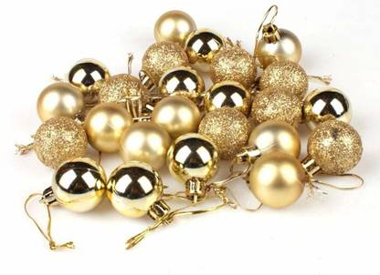 Craftypanda 24Pcs Shiny and Polshed Glossy Christmas Tree Miniature Christmas Tree Pack of 24