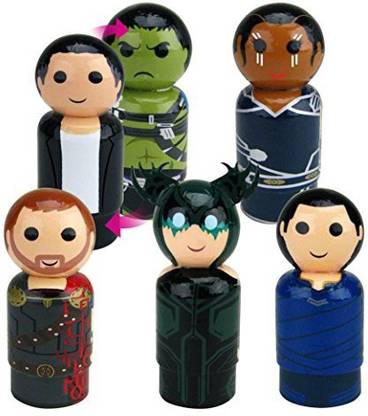 Bif Bang Pow Thor Ragnarok Pin Mate Wooden Figure Set 5