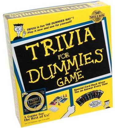 Pressman Trivia for Dummies Game Board Game Party & Fun Board Game