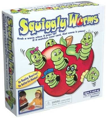 Pressman Squiggly Worms Party & Fun Board Game