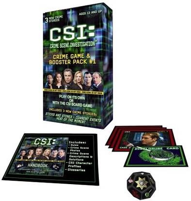 Specialty Board Games CSI Crime Game Booster Pack Party & Fun Board Game