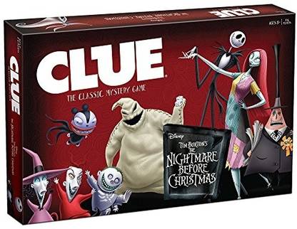 USAopoly Clue Tim Burtons The Nightmare Before Christmas Board Game Party & Fun Board Game