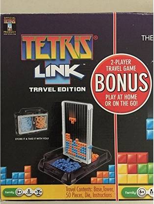 Techno Source Tetris Link play at home game with Bonus 2 player travel game included by Party & Fun Board Game