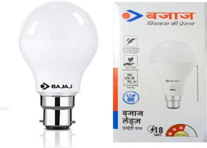 BAJAJ 18 W Basic Round B22 LED Bulb
