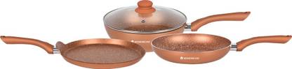 WONDERCHEF Romano Set Induction Bottom Non-Stick Coated Cookware Set