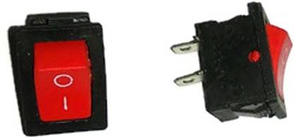 UNIQUE Rocker Switch, Mini Boat Switch 10A/125V, 6A/250V SPST Press Button 6 A One Way Electrical Switch