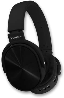 Sound One V9 Bluetooth headphones with SD card/Mic (Black) Bluetooth
