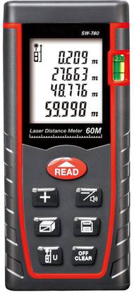amiciSense SNDWAY SW-T60 Laser Distance Meter 60M Range With Measure Area/volume Non-magnetic Electronic Level