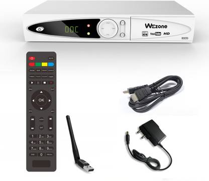 Wezone HD TV Box STB 8009 DVB-S2 Satellite Receiver with Dongle Media Streaming Device