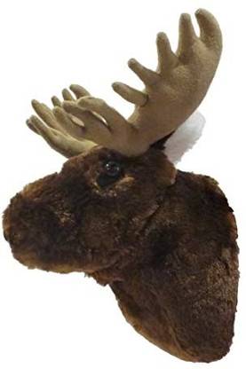 Adore Plush Company ADORE 13 Yukon the Moose Plush Stuffed Animal Walltoy Wall Mount  - 16 cm