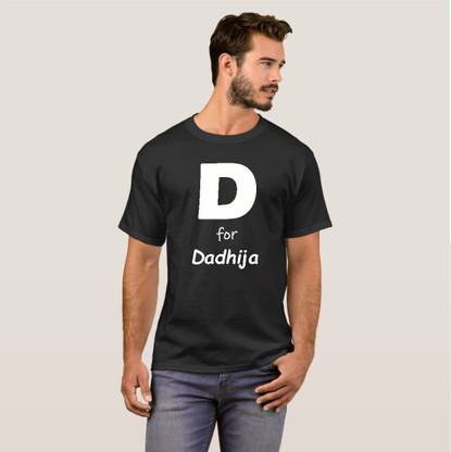 Printed Men Black T-Shirt