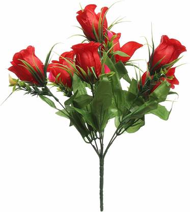 CAAJIB Lucky Charm Rose Kali Flower Red Rose Artificial Flower
