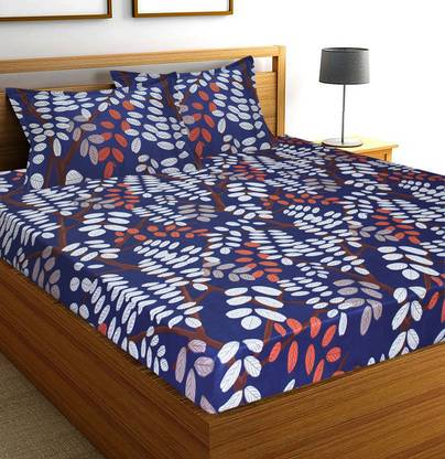 Flipkart SmartBuy 120 TC Microfiber Double Abstract Flat Bedsheet
