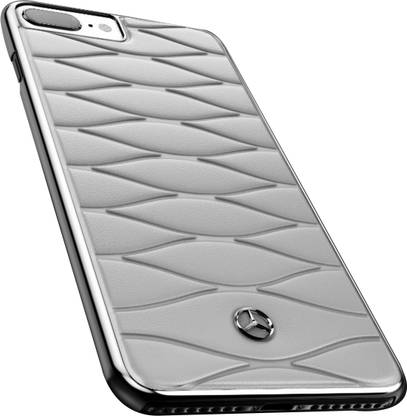 Mercedes Back Cover for Apple iPhone 7 Plus / iPhone 8 Plus Superaza Luxurious Series Electroplated Metal Leather Case