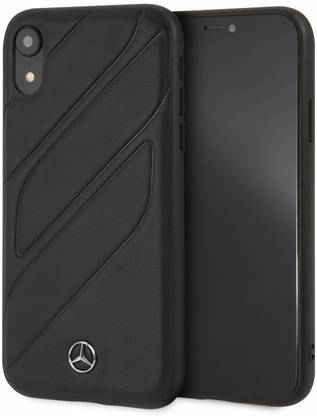 Mercedes Back Cover for Apple iPhone XR CLA-CLASS Raven leather Case Cover