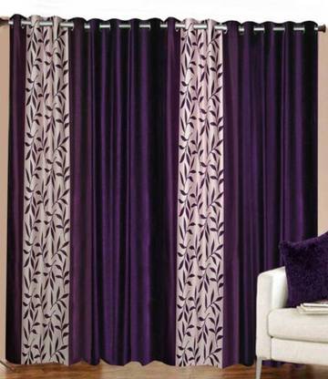 good luck textile 214 cm (7 ft) पॉलिएस्टर दरवाज़ा पर्दा (4  का पैक)