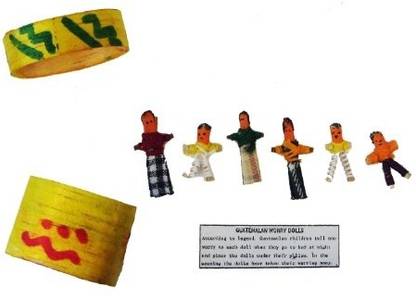 Maya Traditions - Guatemala Guatemalan Worry Dolls in a Box
