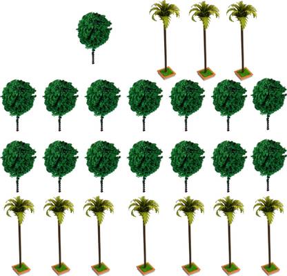 R D MODELS PALM TREE + GREEN TREE (SCALE 1:100) Model Building Kit