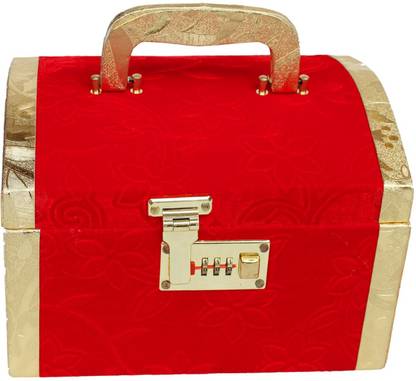RS Makeup Kit Red Lock Makeup Box Vanity Box