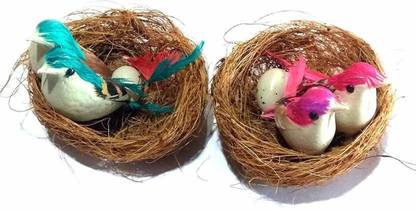 LALA LAND bird nest with egg (2 pics) 7*7*3