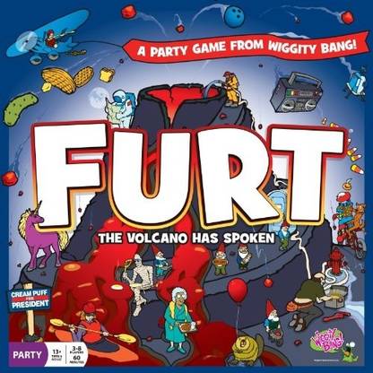 Wiggity Bang Games FURT Board Game Party & Fun Board Game