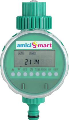 amiciSmart Irrigation Timer Automatic Garden Watering System with Digital Display Drip Irrigation Kit