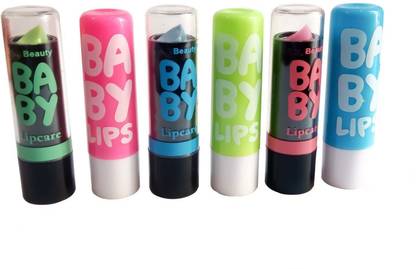 ShopTop Crazy BABY lipstick 6 Color Lip Balm Pack of 6 KS-6M