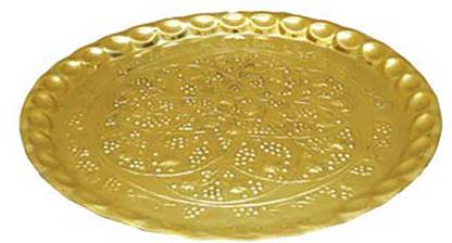 Mannarcraft Brass Decorative Plate (18 inch Diameter) Brass