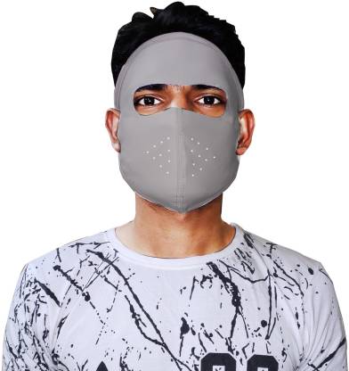 AdroitZ Grey Bike Face Mask for Men
