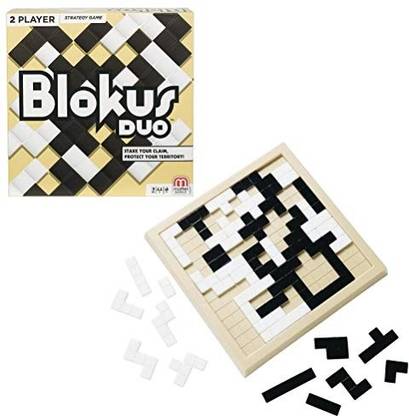 mattel GAMES Blokus Duo Two Player Strategy Game Strategy & War Board Game