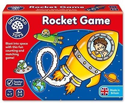 Orchard Toys Rocket Game Childrens Multi One Size Party & Fun Board Game