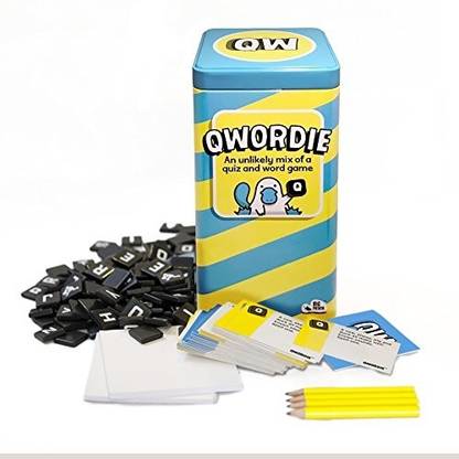 Bananagrams Qwordie The Quiz and Word Family Board Game Party & Fun Board Game