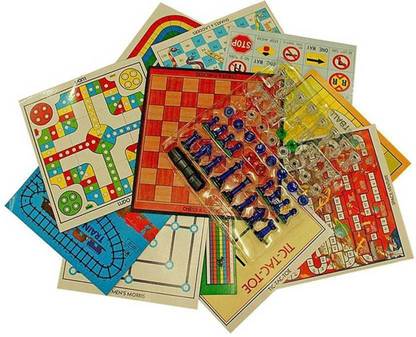 IMSZZ TRADING 13 In 1 Family Board Game -Chess, Backgammon, Ludo, Tic-Tac-Toe Board Game Accessories
